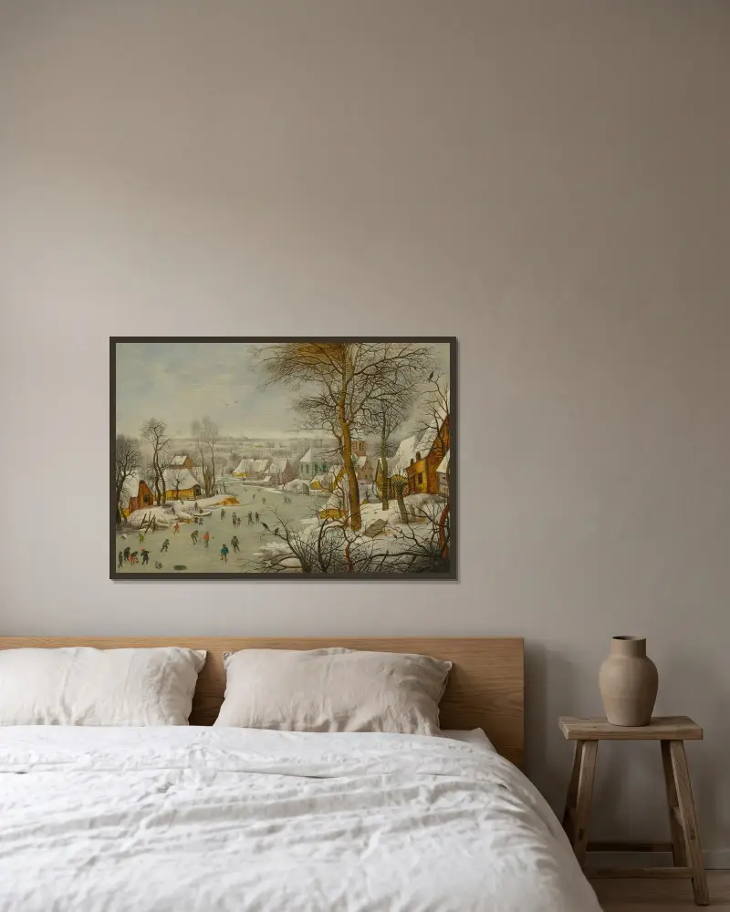 Pułapka na ptaki, Pieter Brueghel The Younger w ramie na ścianie