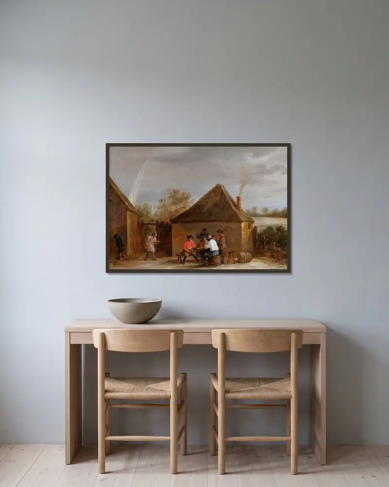 Scena wiejska, David Teniers The Younger w ramie na ścianie