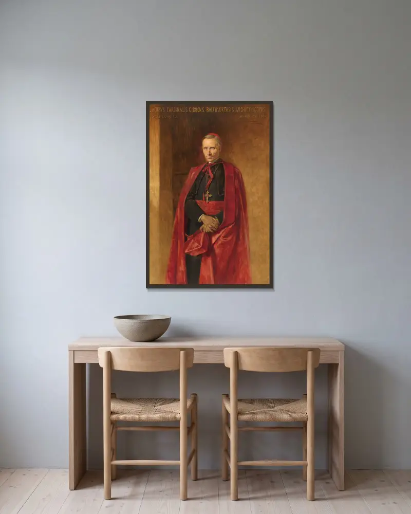Kardinál James Gibbons, Théobald Chartran v rámu na stěně