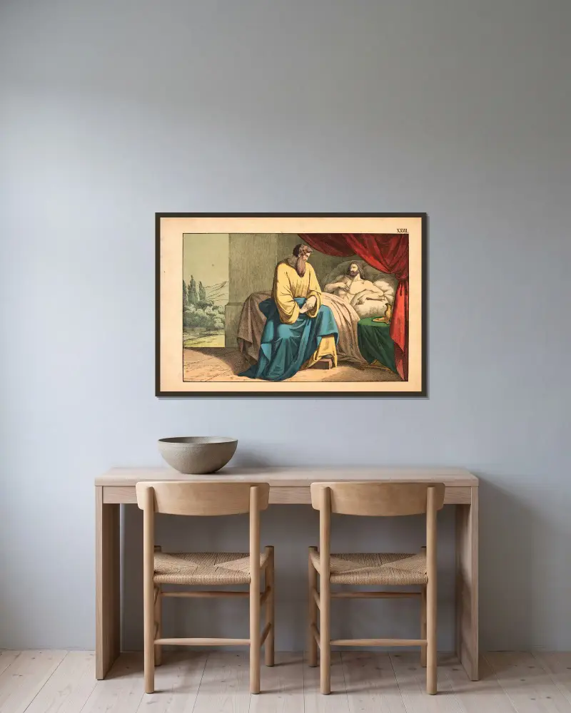 Izajáš a Chizkijáš, Theodor Eckardt v rámu na stěně