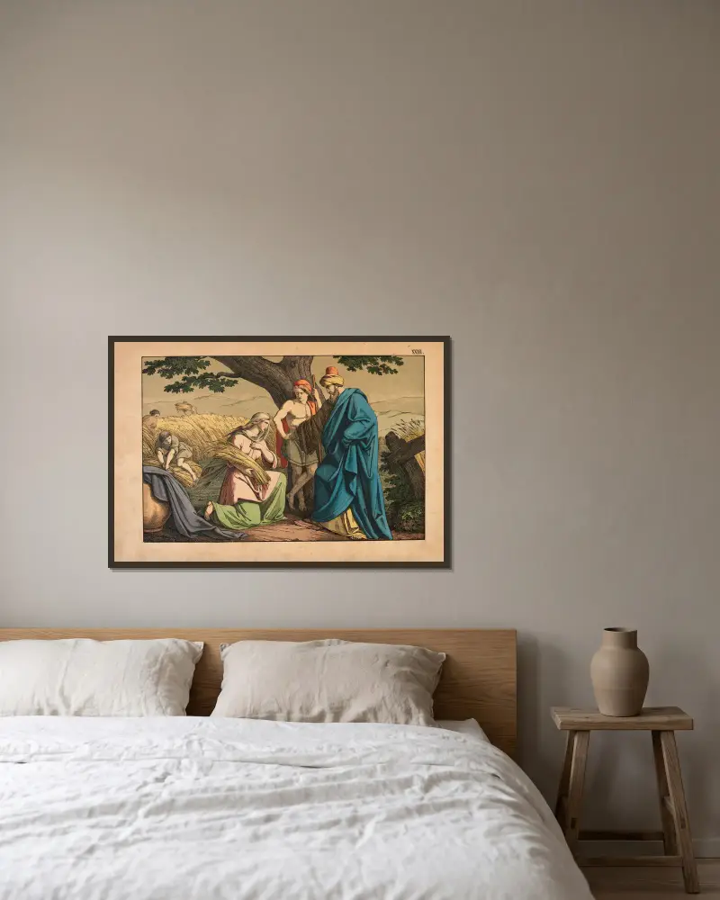 Rut a Boaz, Theodor Eckardt v rámu na stěně