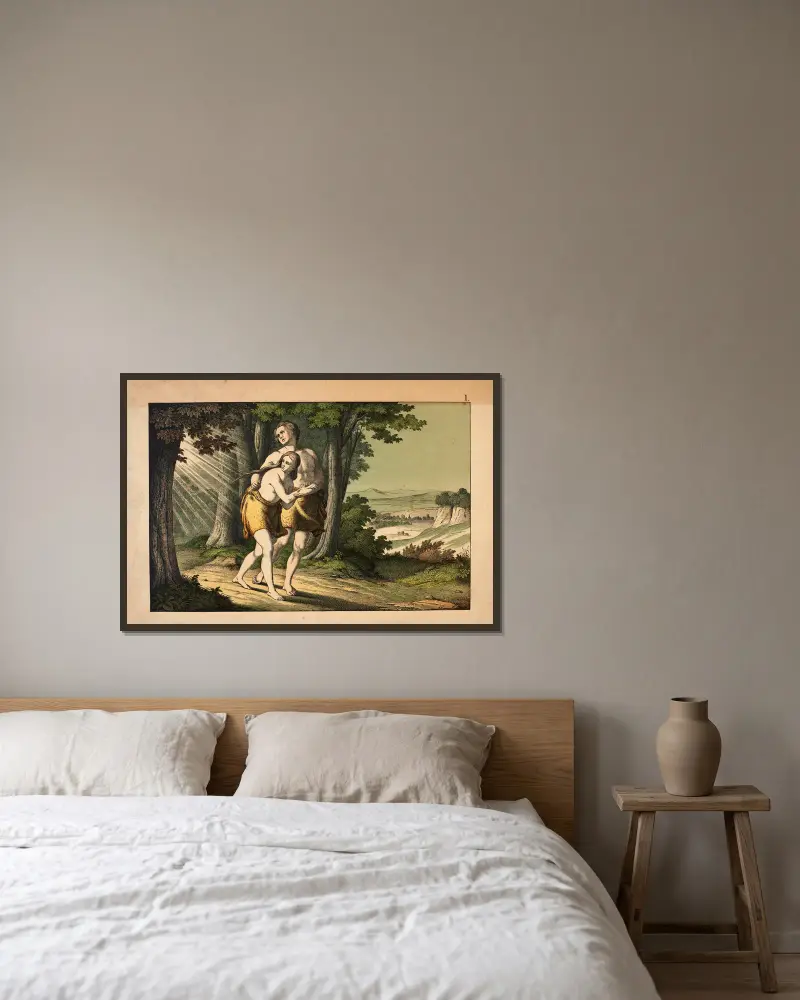 Wypędzenie z raju, Theodor Eckardt w ramie na ścianie