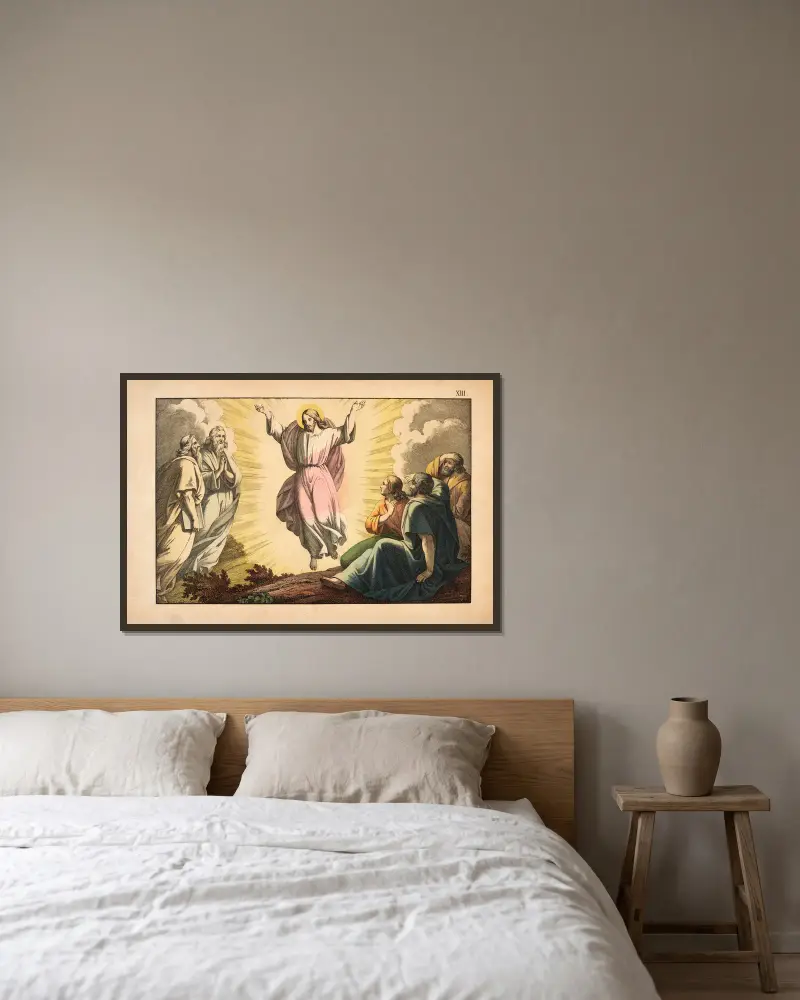 Die Bergpredigt von Theodor Eckardt gerahmt an einer Wand