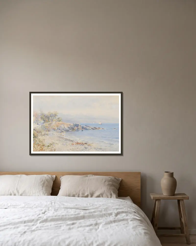 Jalta von Edward Theodore Compton gerahmt an einer Wand