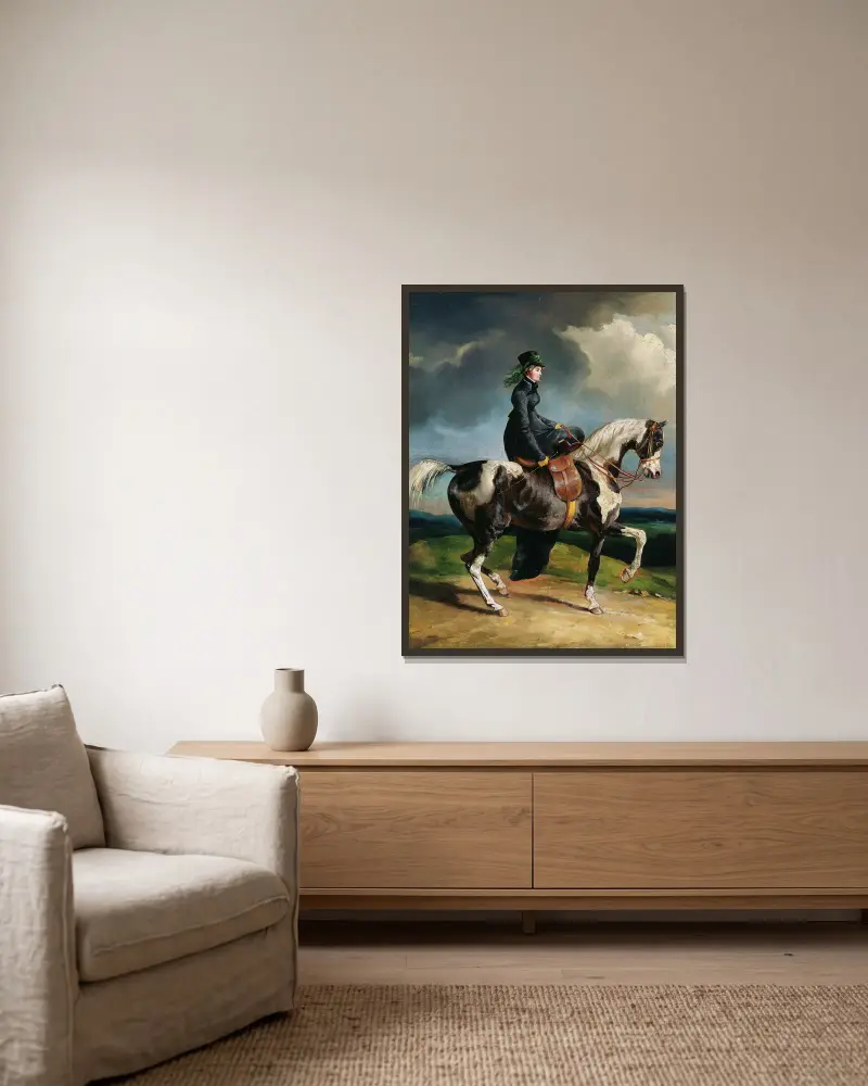 Jeźdźczyni, Théodore Géricault w ramie na ścianie