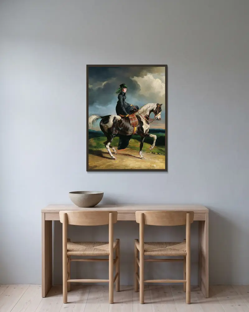 Jeźdźczyni, Théodore Géricault w ramie na ścianie
