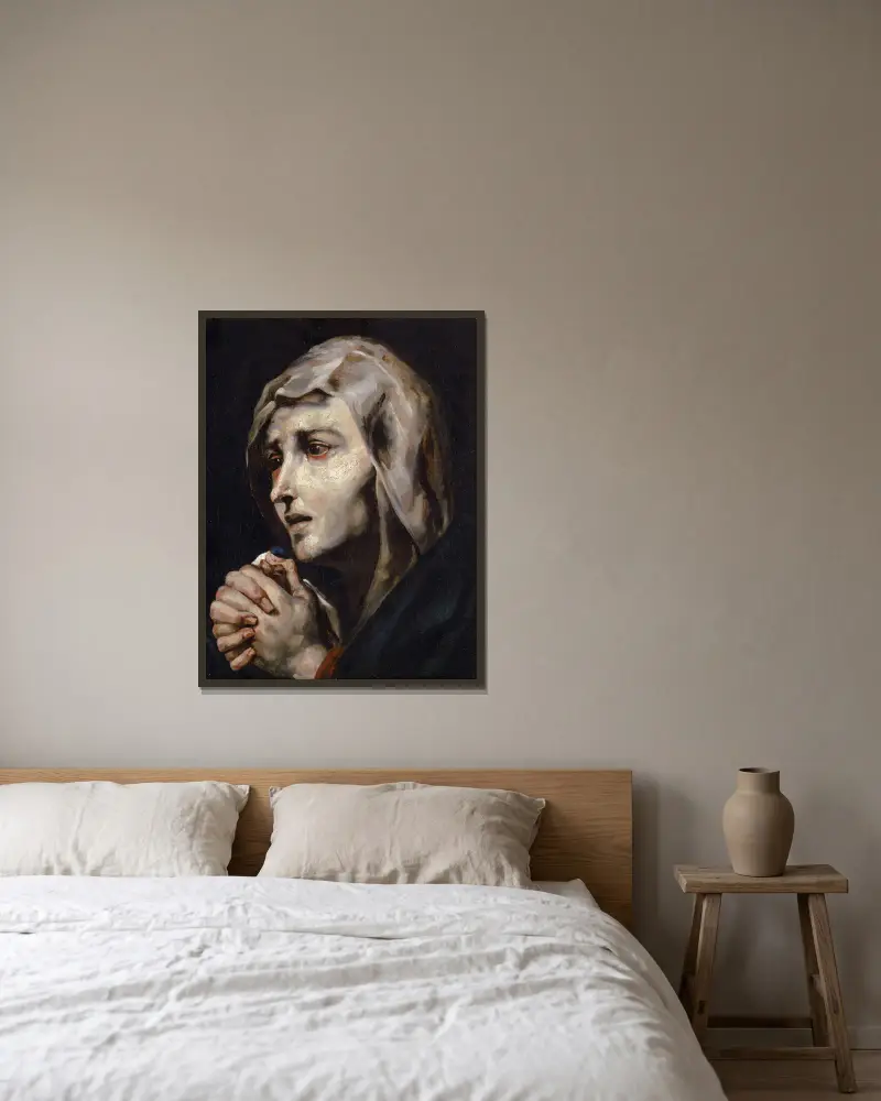 Mater Dolorosa, Théodore Géricault v rámu na stěně