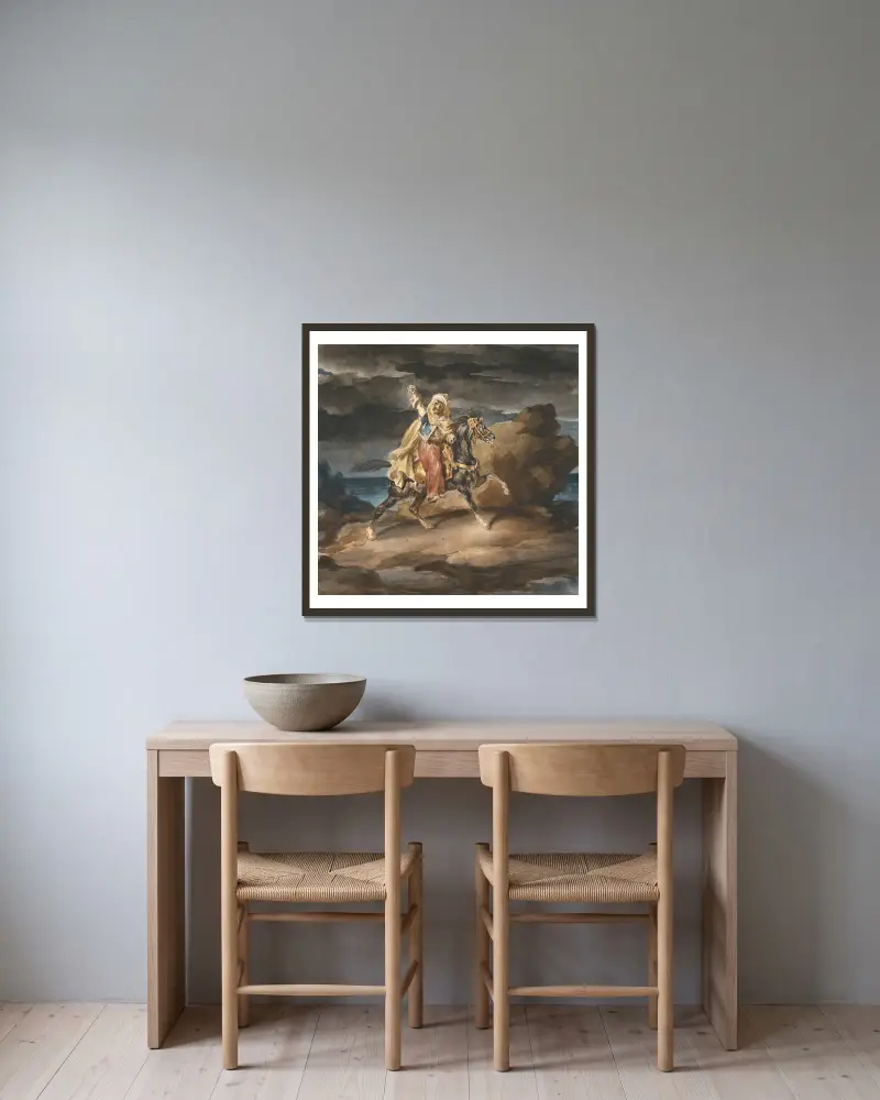 Giaour, Théodore Géricault v rámu na stěně