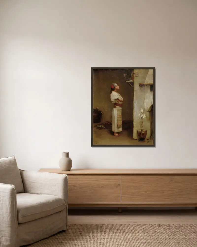 Hingabe von Theodoros Ralli gerahmt an einer Wand