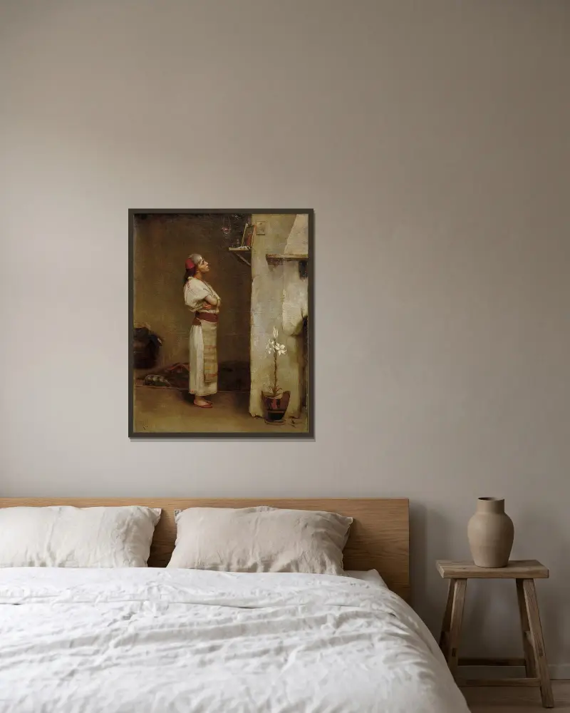 Hingabe von Theodoros Ralli gerahmt an einer Wand