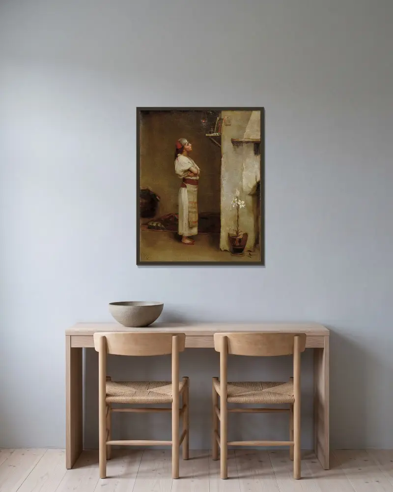 Hingabe von Theodoros Ralli gerahmt an einer Wand