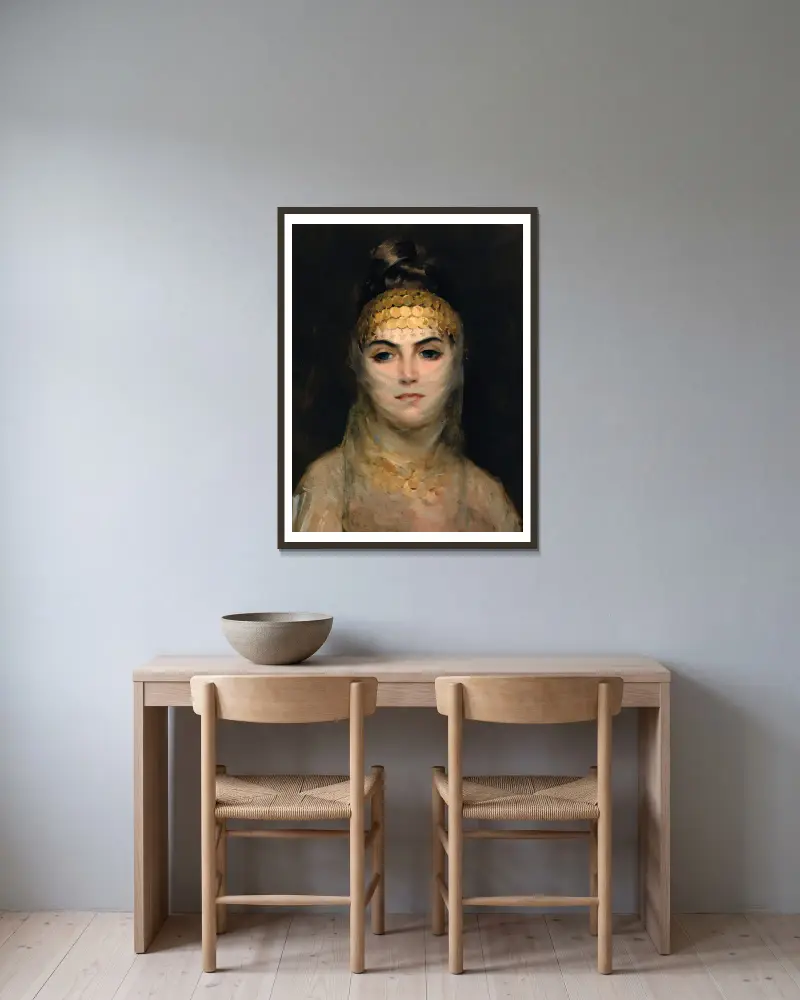 Odaliska, Theodoros Ralli v rámu na stěně