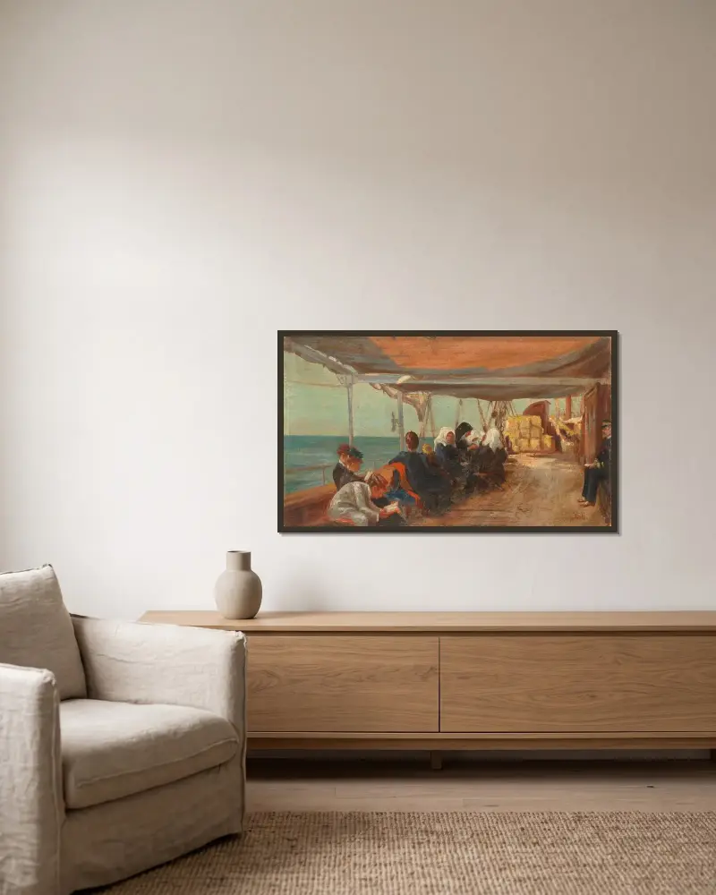 An Bord von Theodoros Ralli gerahmt an einer Wand