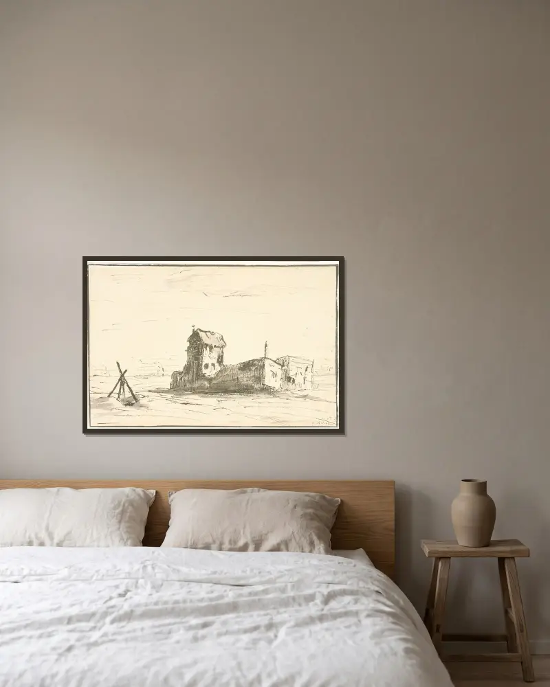 Krajina, Théodule Ribot v rámu na stěně
