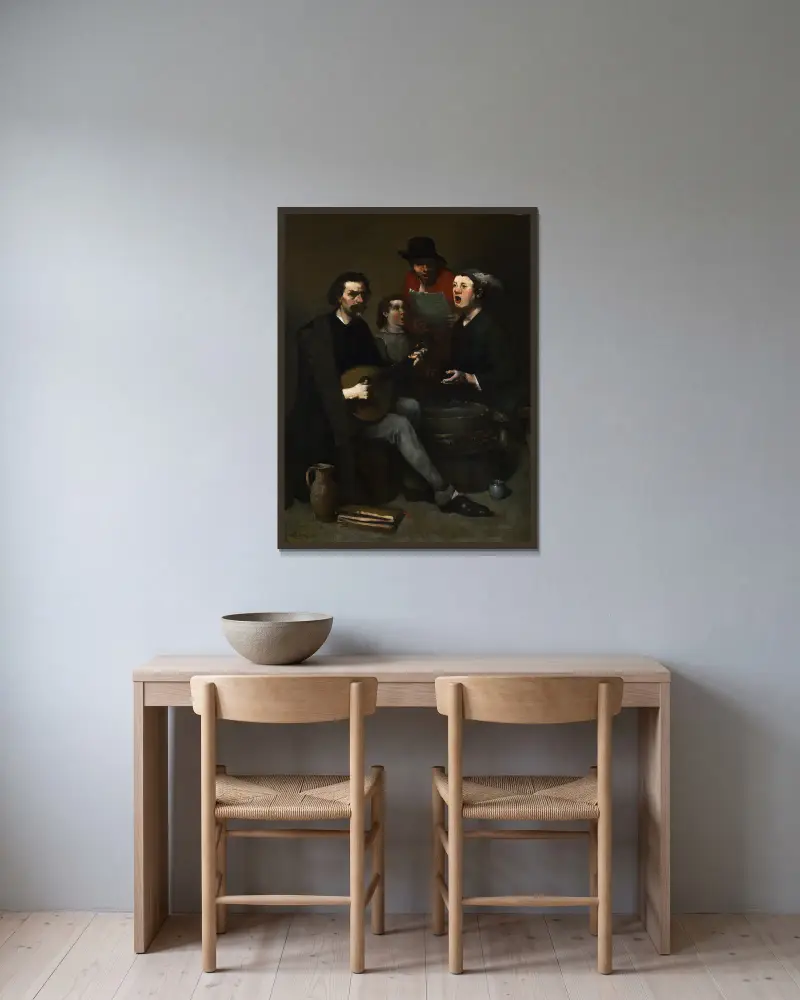 Zpěváci, Théodule Ribot v rámu na stěně