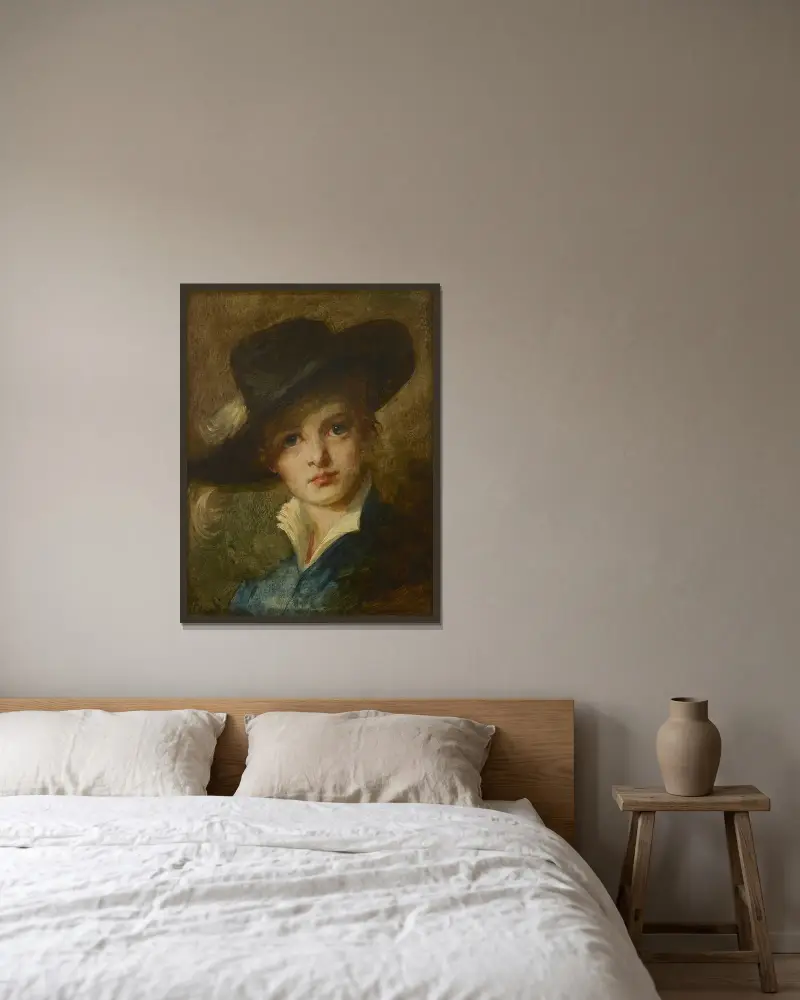Flickporträtt av Thérèse Schwartze inramad på en vägg