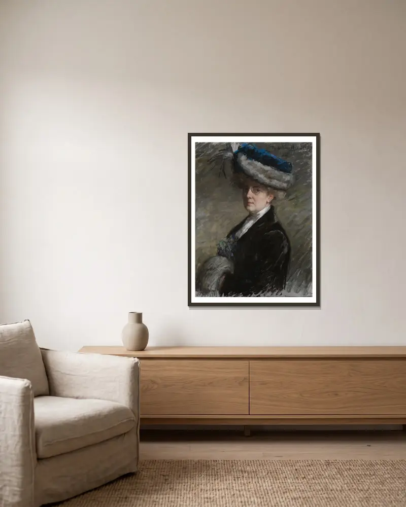 Autoportret, Thérèse Schwartze w ramie na ścianie