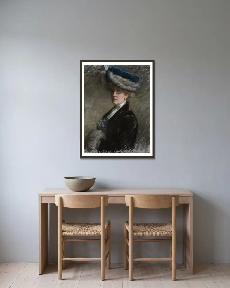 Autoportret, Thérèse Schwartze w ramie na ścianie