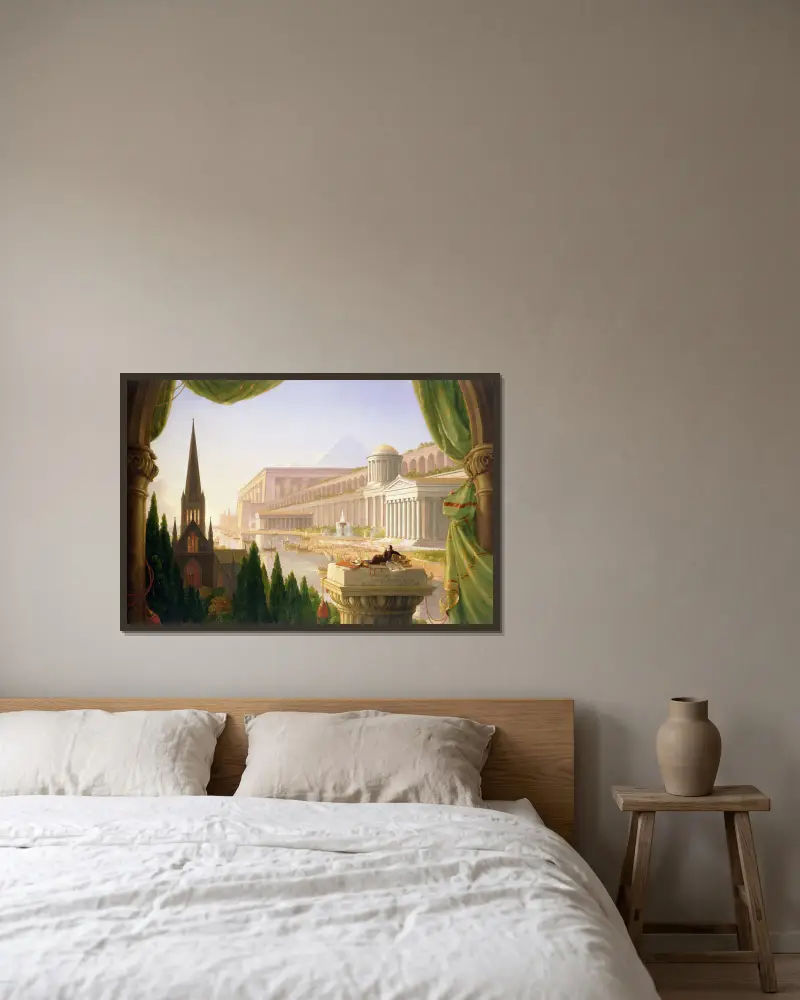 Architektův sen, Thomas Cole v rámu na stěně