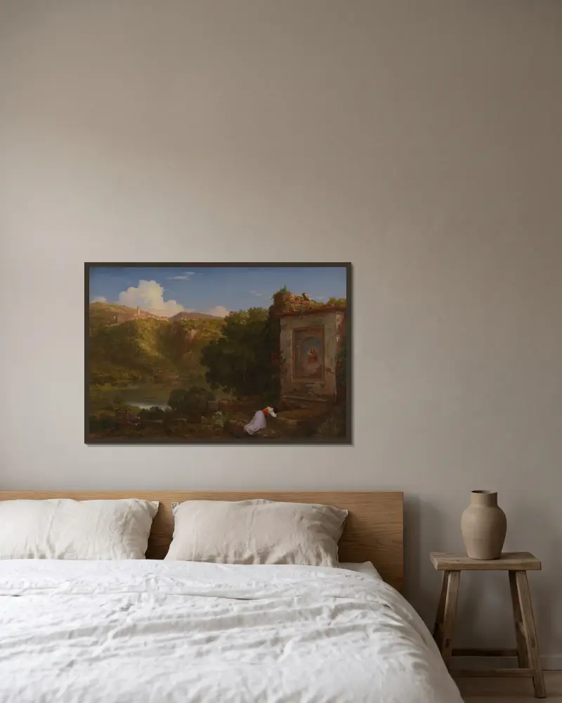 Il Penseroso von Thomas Cole gerahmt an einer Wand