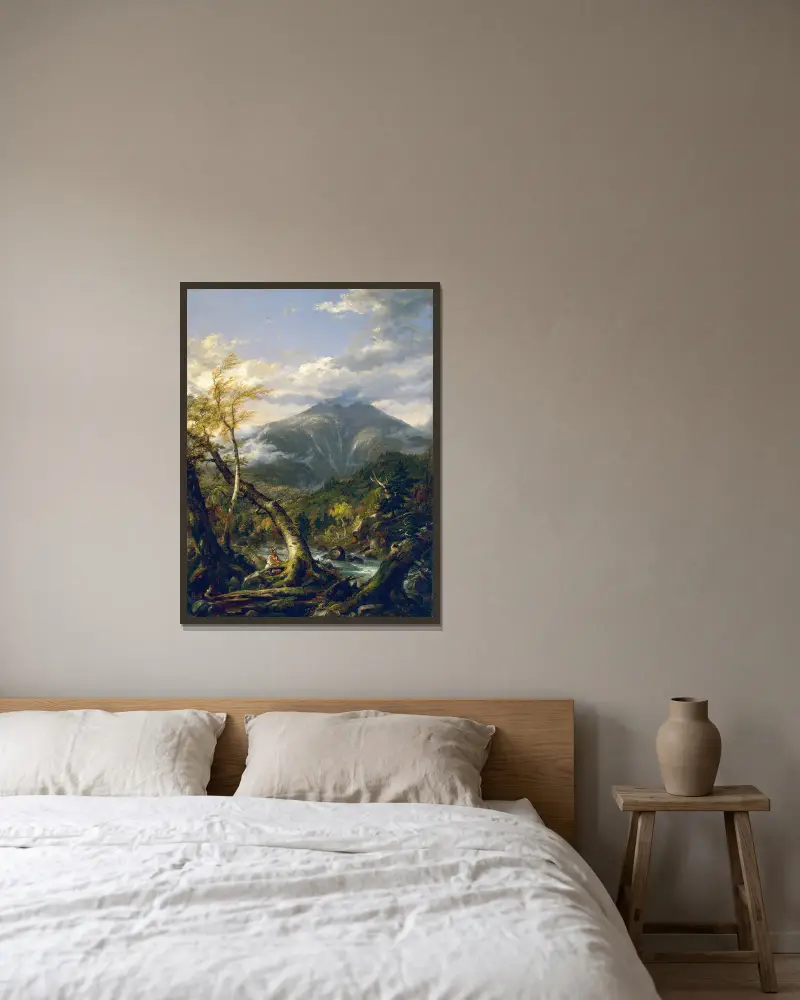 Indian Pass, Thomas Cole v rámu na stěně