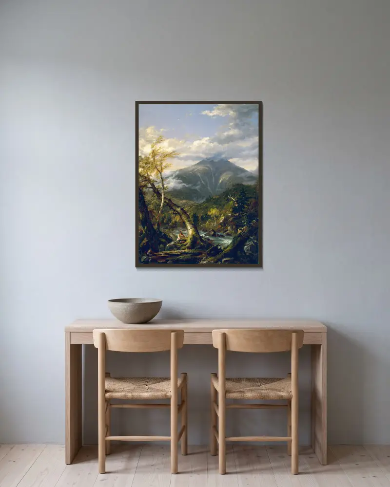 Indian Pass, Thomas Cole v rámu na stěně
