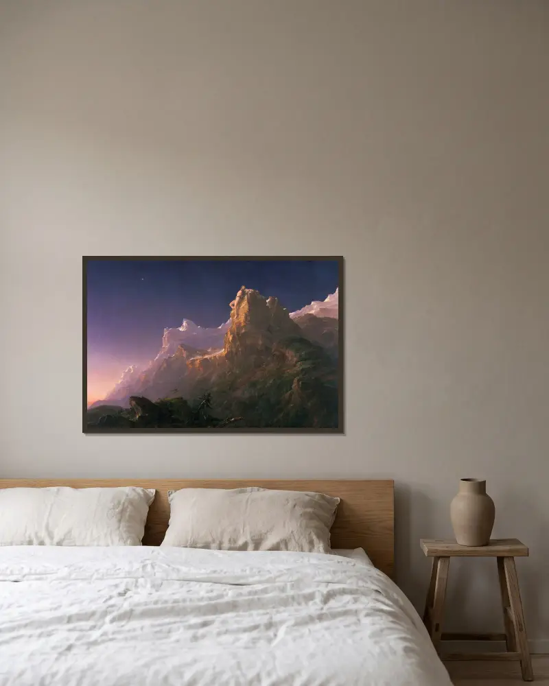 Prométheus spoutaný, Thomas Cole v rámu na stěně