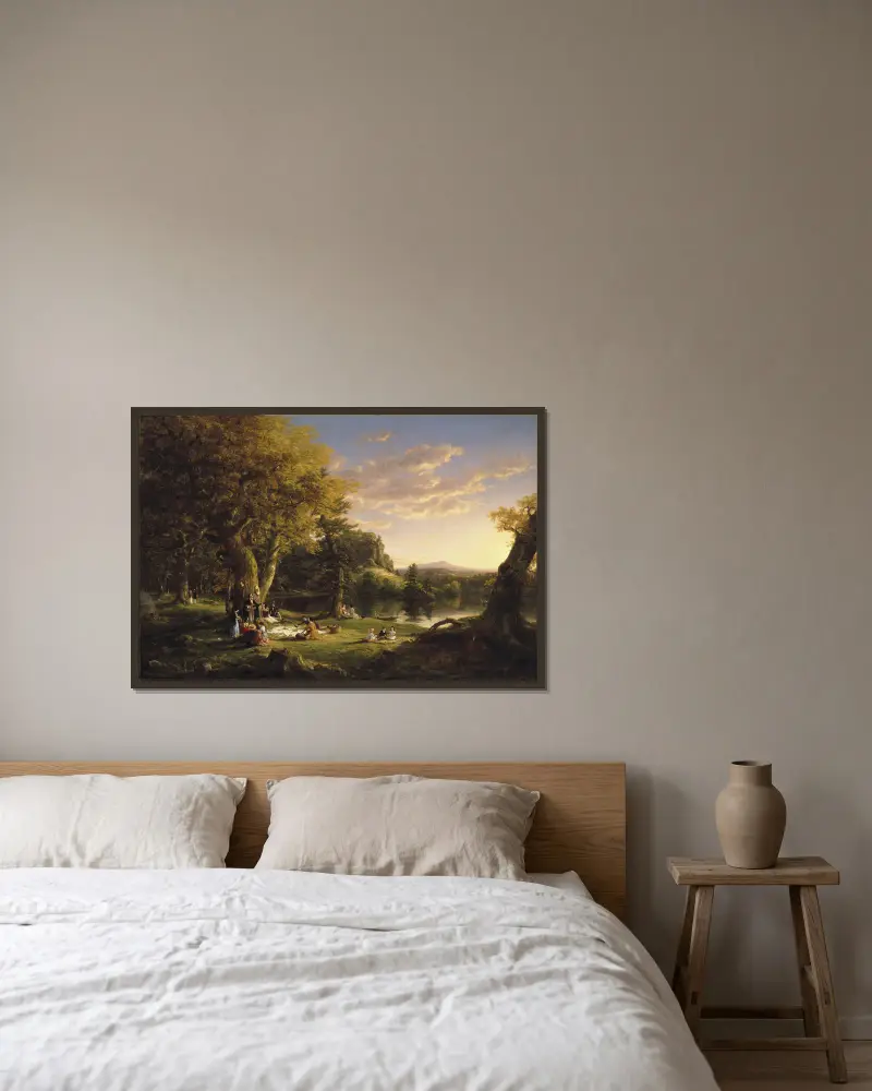 Piknik, Thomas Cole v rámu na stěně
