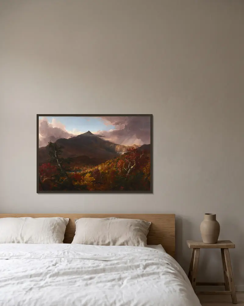 View of Schroon Mountain, Essex County, New York, After a Storm av Thomas Cole inramad på en vägg