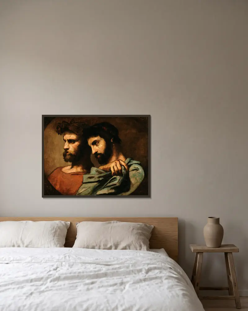 Dva filozofové, Thomas Couture v rámu na stěně