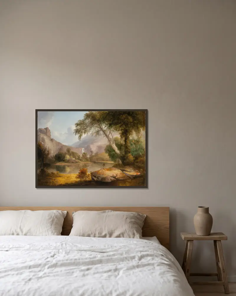 White Mountains, New Hampshire av Thomas Doughty inramad på en vägg