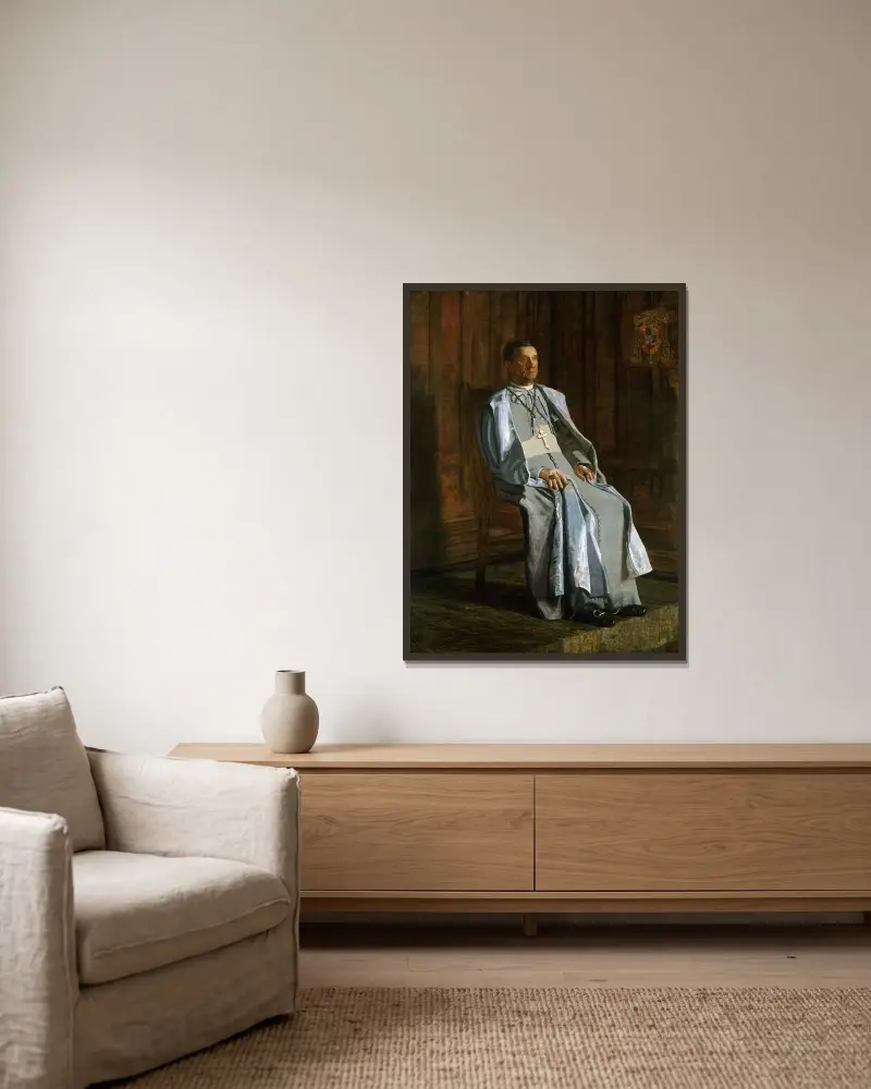 Erzbischof Diomede Falconio von Thomas Eakins gerahmt an einer Wand