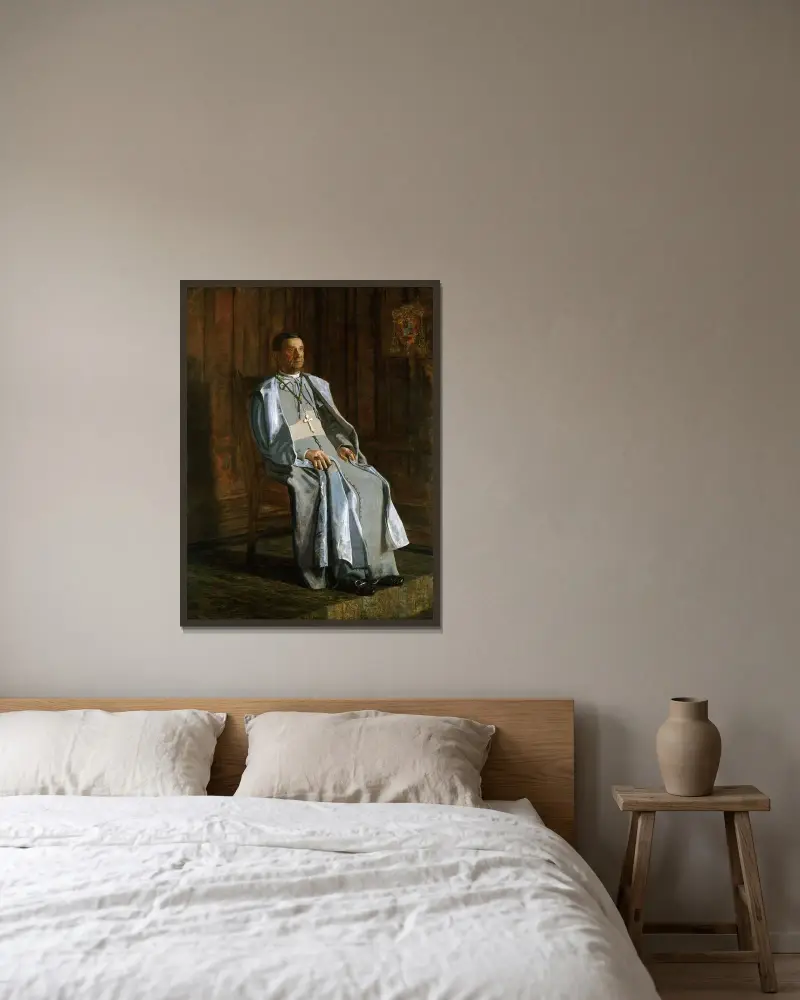 Erzbischof Diomede Falconio von Thomas Eakins gerahmt an einer Wand