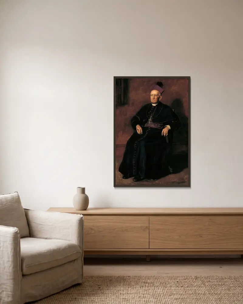 Erzbischof William Henry Elder von Thomas Eakins gerahmt an einer Wand