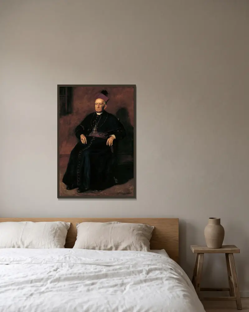 Erzbischof William Henry Elder von Thomas Eakins gerahmt an einer Wand