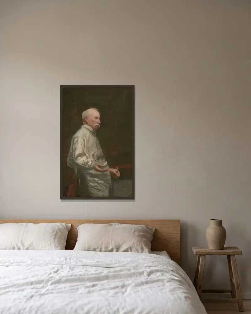 Dr. David Hayes Agnew von Thomas Eakins gerahmt an einer Wand