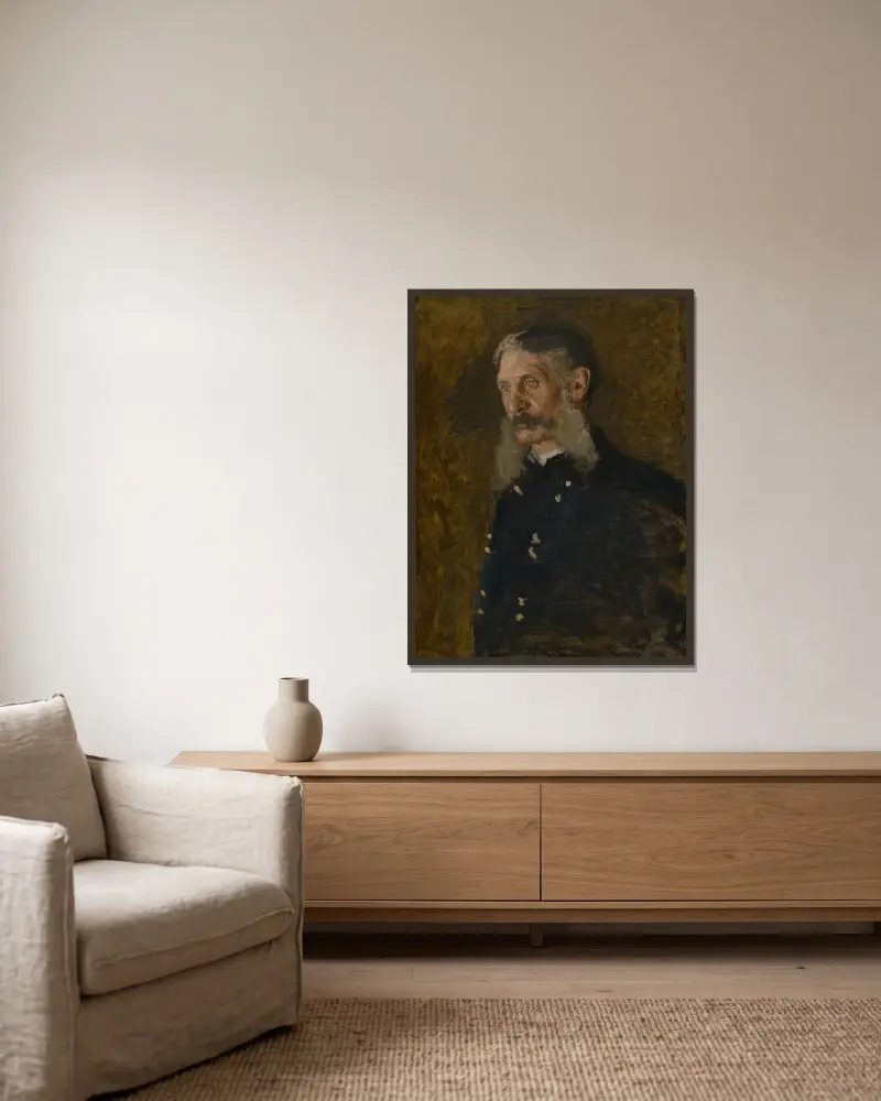 Edward Burd Grubb, Jr. von Thomas Eakins gerahmt an einer Wand