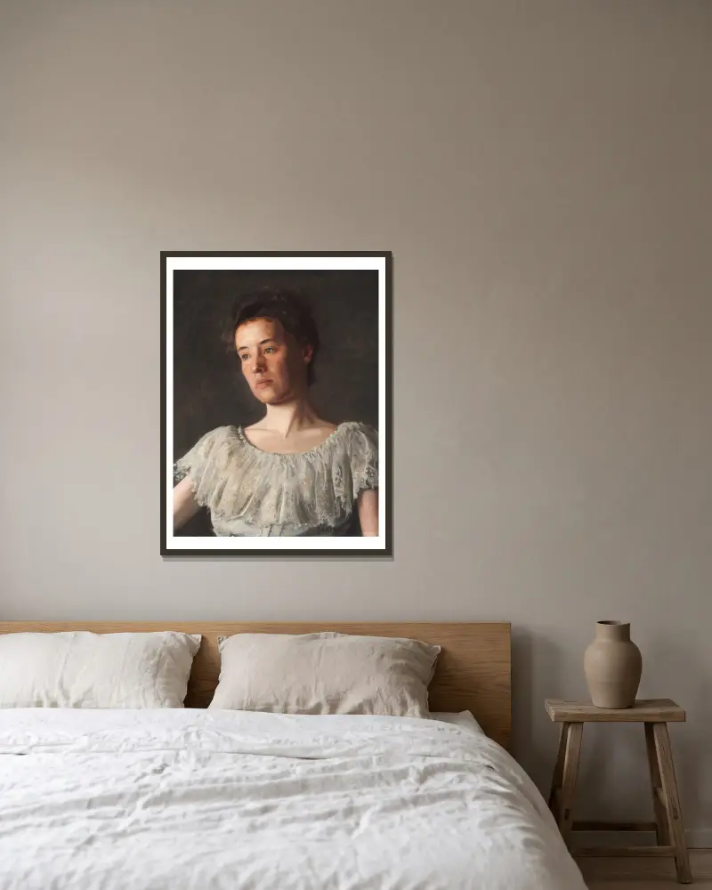 Miss Alice Kurtz von Thomas Eakins gerahmt an einer Wand
