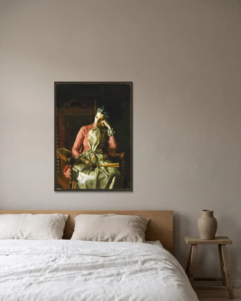 Miss Amelia Van Buren von Thomas Eakins gerahmt an einer Wand