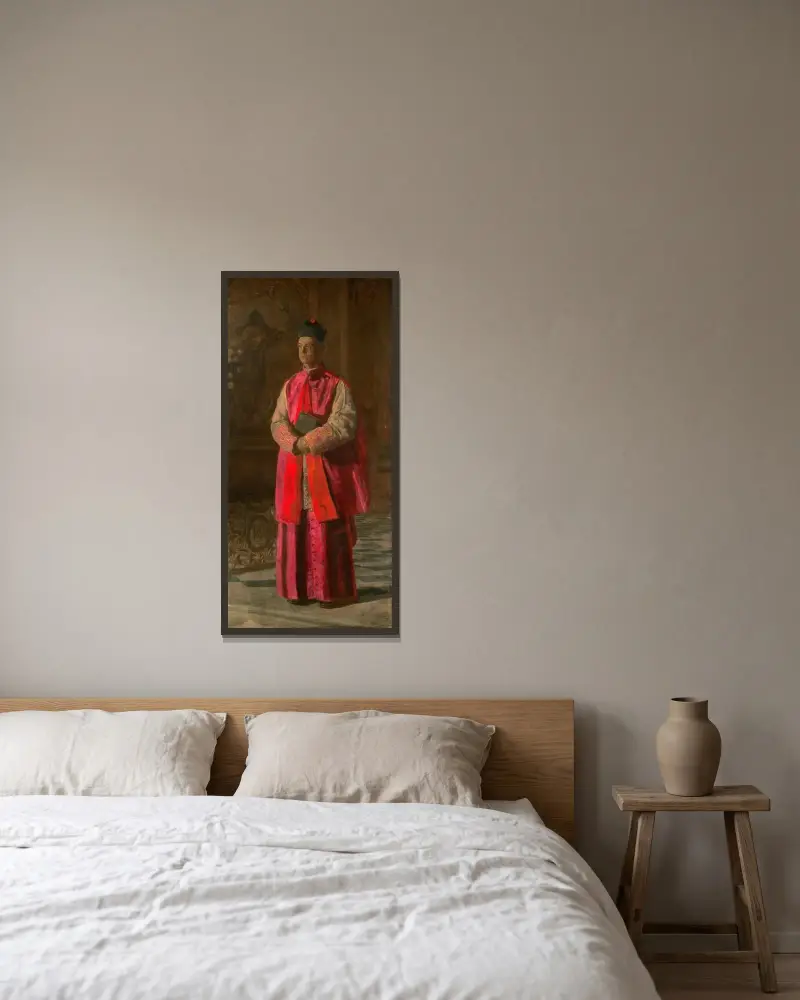 Monsignor James P. Turner von Thomas Eakins gerahmt an einer Wand