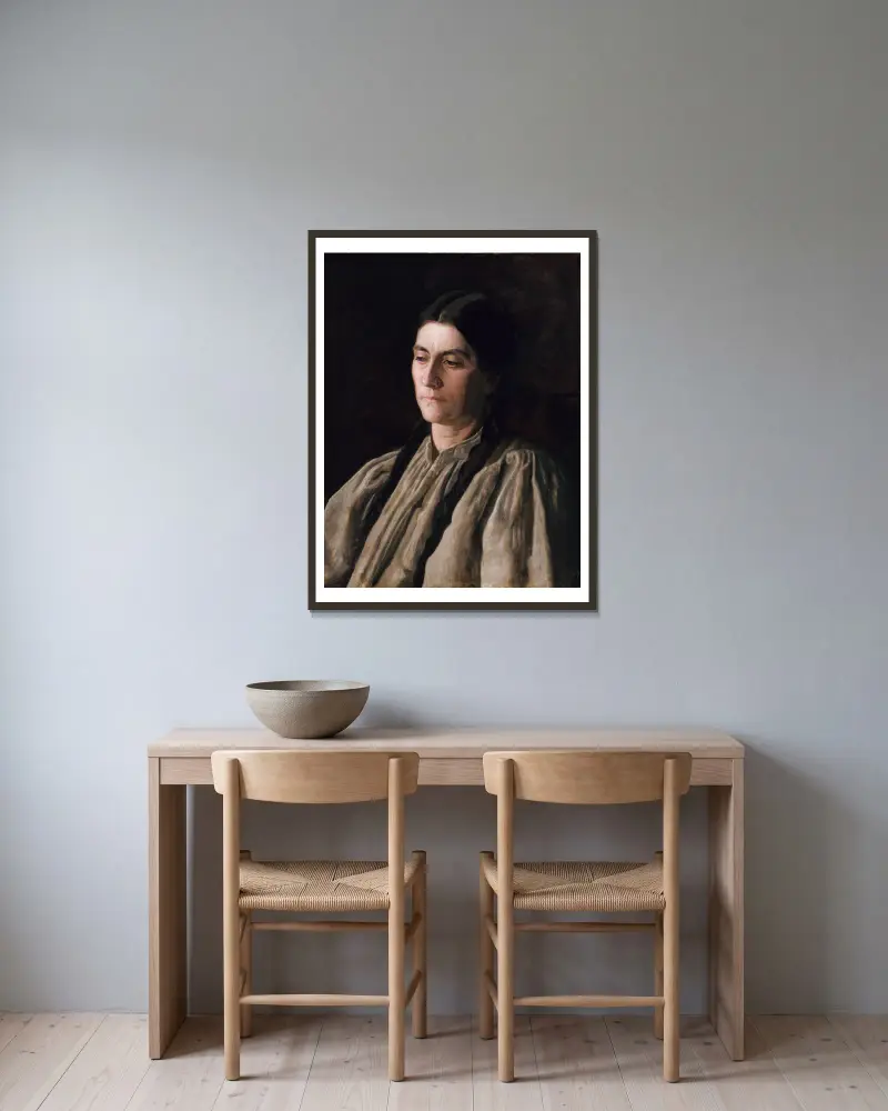 Matka (Annie Williams Gandy), Thomas Eakins v rámu na stěně