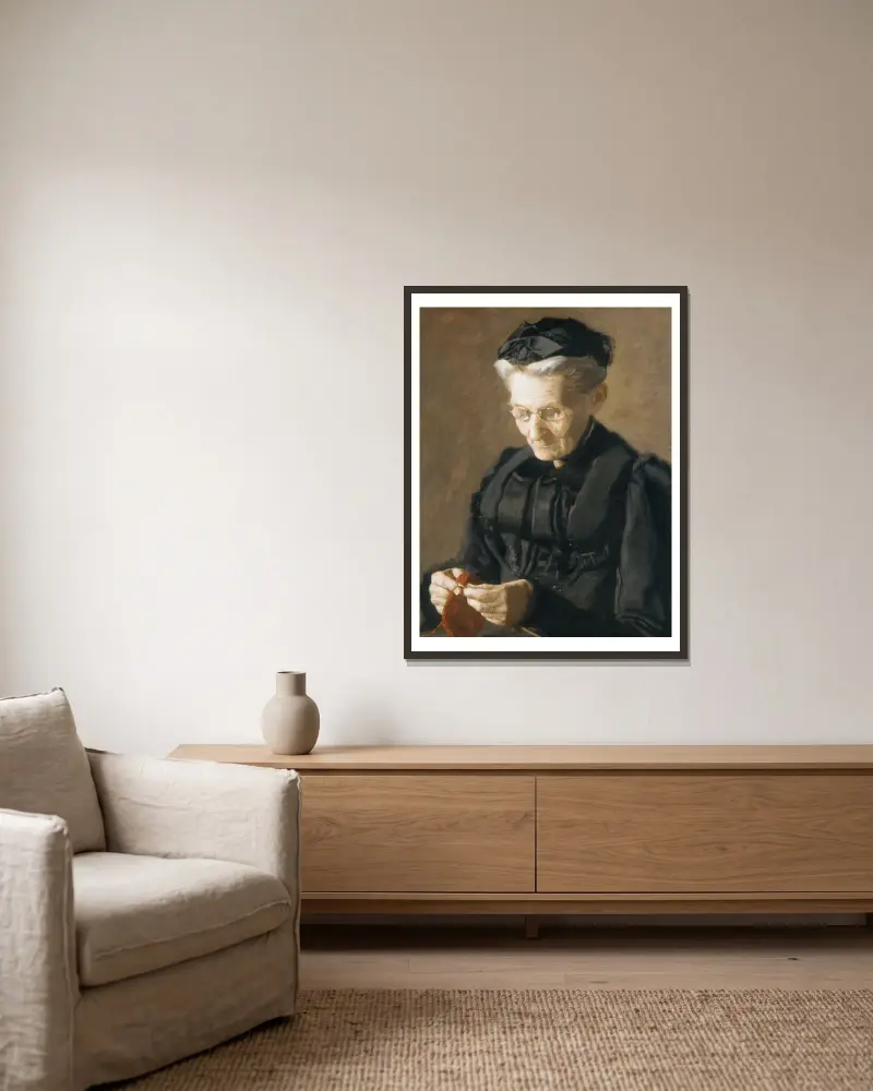 Paní Mary Arthur, Thomas Eakins v rámu na stěně