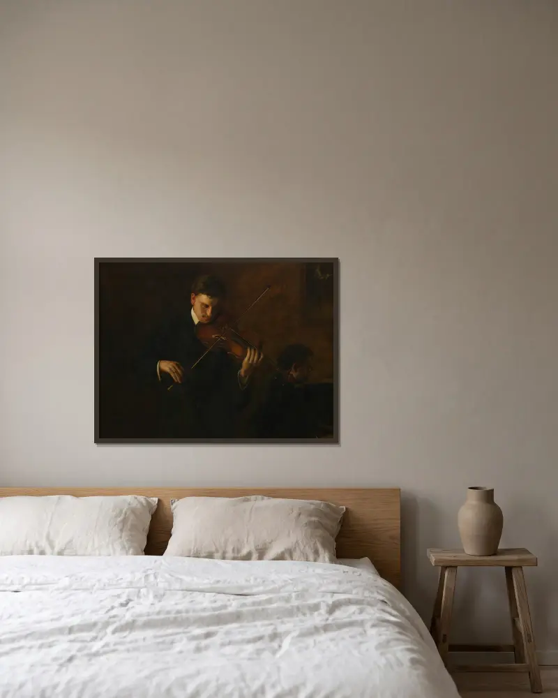Muzyka, Thomas Eakins w ramie na ścianie