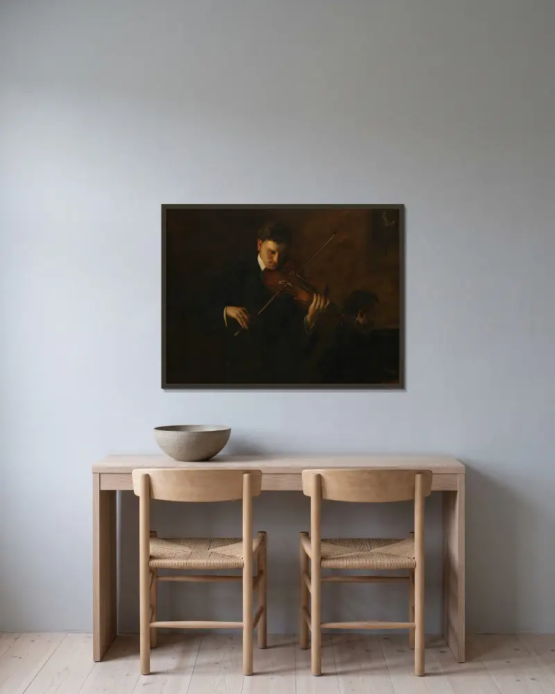 Muzyka, Thomas Eakins w ramie na ścianie