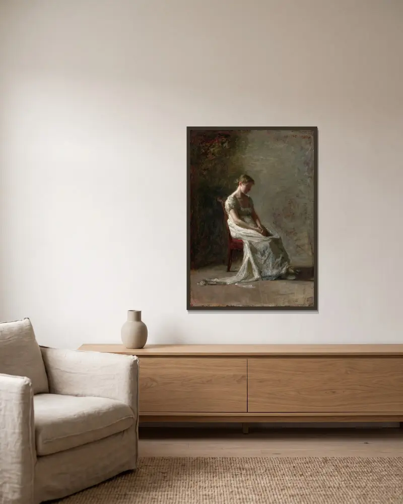 Retrospection von Thomas Eakins gerahmt an einer Wand