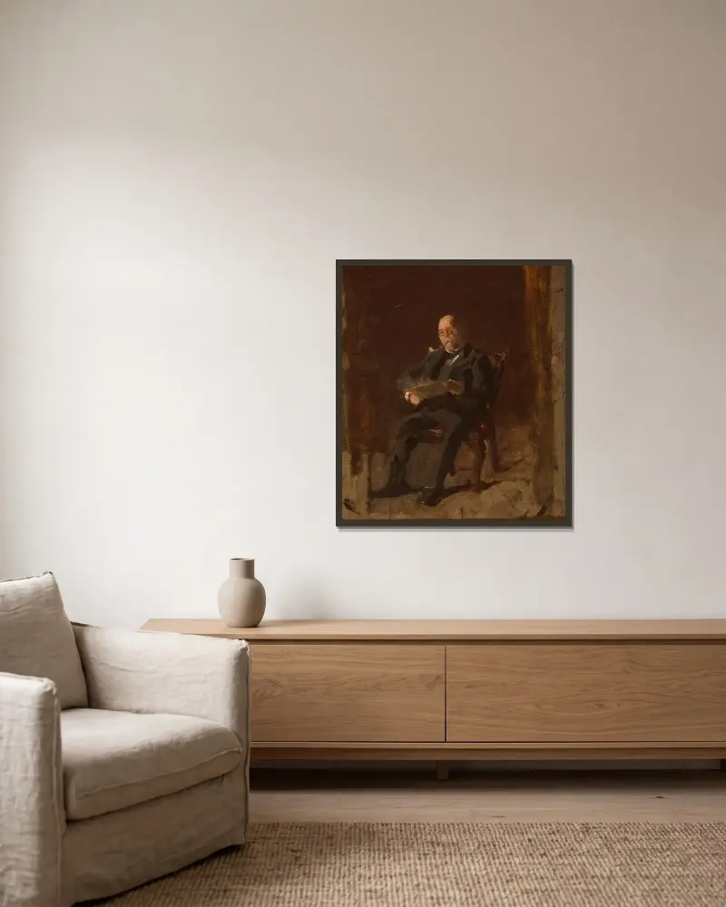 Robert M. Lindsay von Thomas Eakins gerahmt an einer Wand
