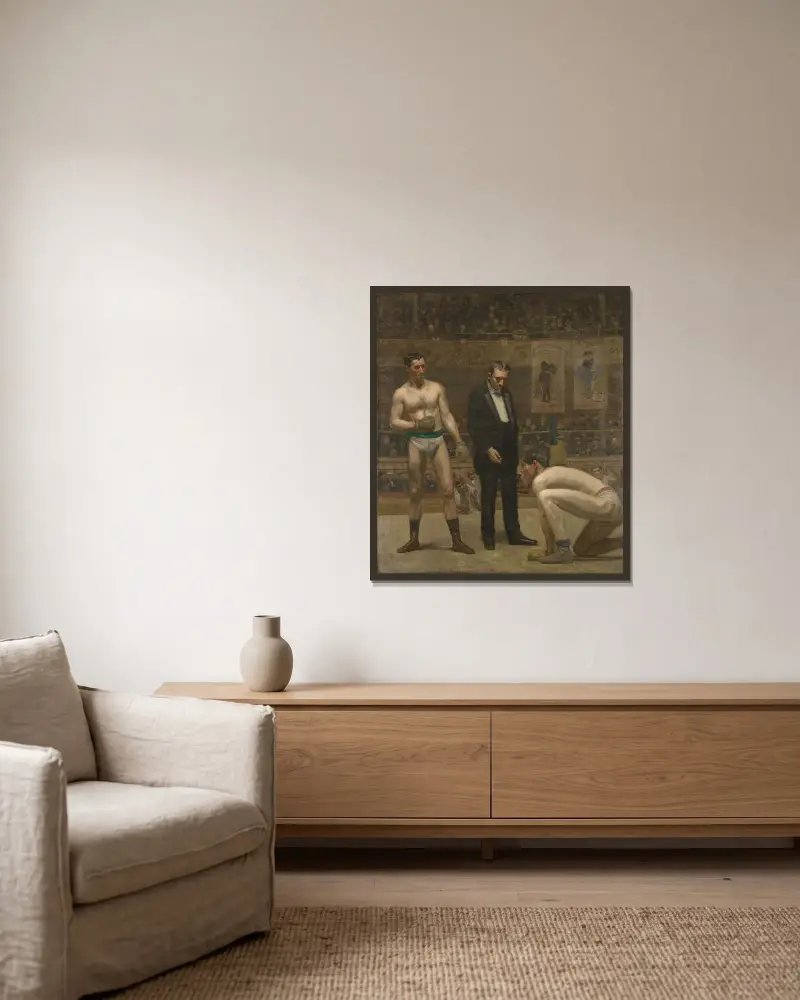 Taking the Count von Thomas Eakins gerahmt an einer Wand