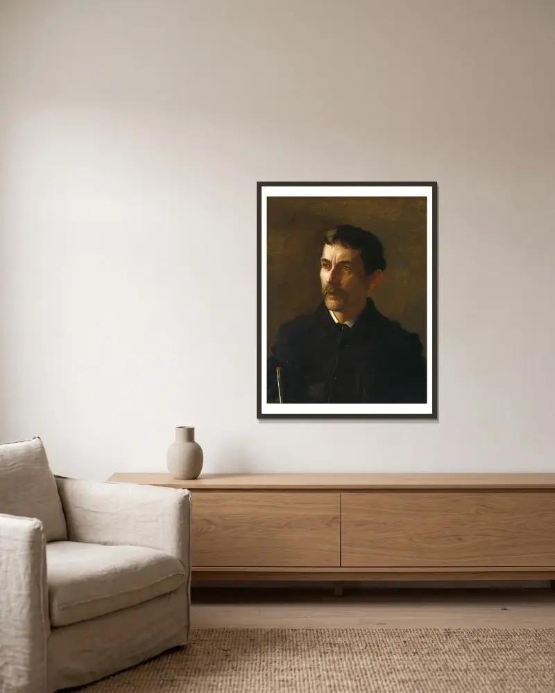 Talcott Williams von Thomas Eakins gerahmt an einer Wand