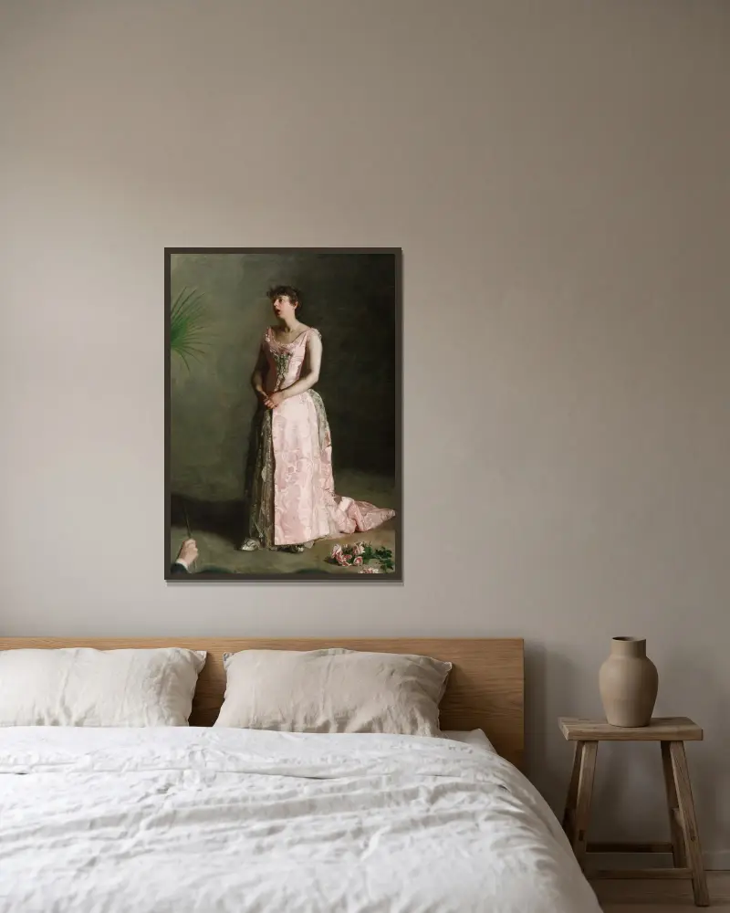 Zpěvačka na koncertě, Thomas Eakins v rámu na stěně
