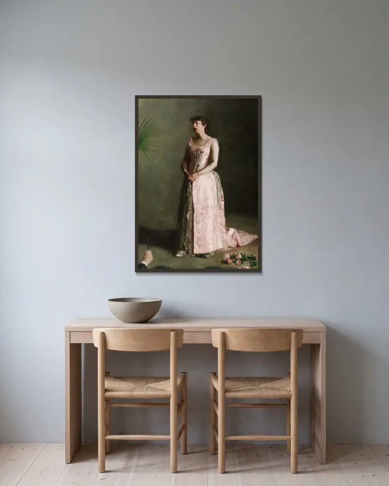 Zpěvačka na koncertě, Thomas Eakins v rámu na stěně